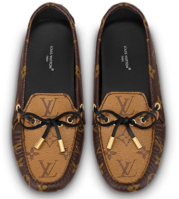 (Women) Louis Vuitton Gloria Flat Loafers 'Brown Monogram with Black' 1ABV2A Lookbook (Women) Louis Vuitton Gloria Flat Loafers 'Brown Monogram with Black' 1ABV2A