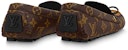 (W) Louis Vuitton Gloria Flat Loafers 'Coklat Monogram dengan Hitam' 1ABV2A