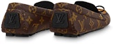 Shop (W) Louis Vuitton Gloria Flat Loafers 'Coklat Monogram dengan Hitam' 1ABV2A