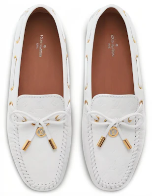 (W) Louis Vuitton Gloria Loafer ''Geprägtes Kalbsleder Weiß'' 1A656D Purchase (W) Louis Vuitton Gloria Loafer ''Geprägtes Kalbsleder Weiß'' 1A656D