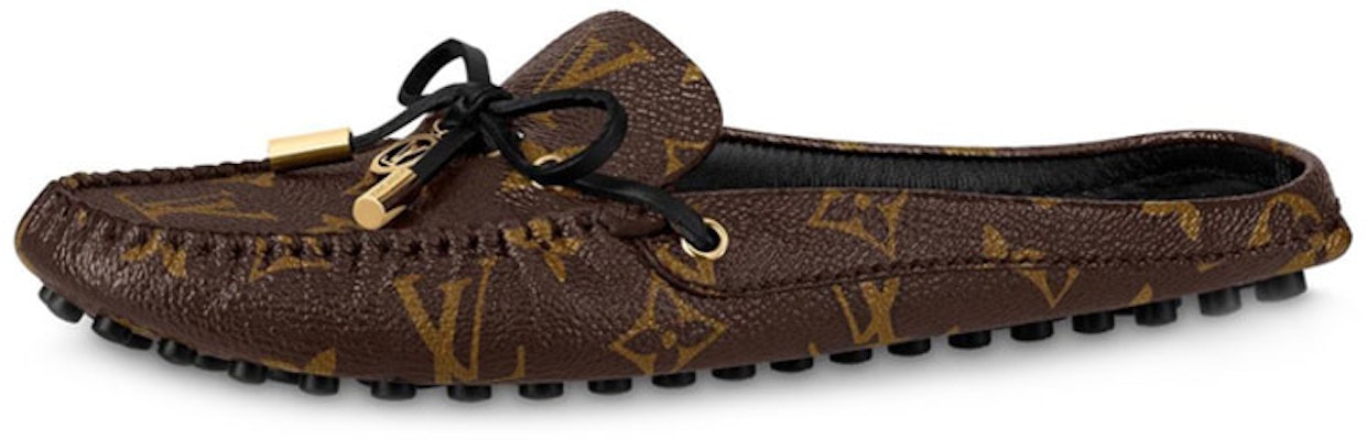 (Women) Louis Vuitton Gloria Monogram 'Brown Patent Canvas Mule Loafer' 1A889K Buy (Women) Louis Vuitton Gloria Monogram 'Brown Patent Canvas Mule Loafer' 1A889K