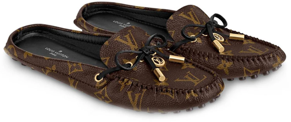 (W) Louis Vuitton Gloria Monogram ''Bruine Patent Canvas Mule Loafer'' 1A889K Lookbook (W) Louis Vuitton Gloria Monogram ''Bruine Patent Canvas Mule Loafer'' 1A889K