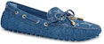 (W) Louis Vuitton Gloria Monogram Denim 'Kasut Navy Loafer' 1A65XD