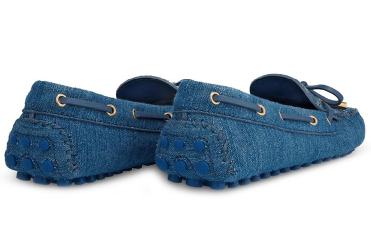 Shop (W) Mocassino Louis Vuitton Gloria Monogram Denim ''Navy'' 1A65XD