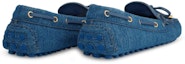 Shop (W) Louis Vuitton Gloria Monogram Denim 'Kasut Navy Loafer' 1A65XD