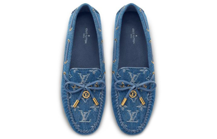 Purchase (W) Mocassino Louis Vuitton Gloria Monogram Denim ''Navy'' 1A65XD