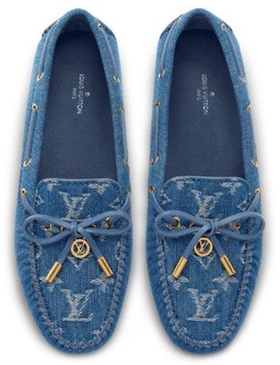 (Women) Louis Vuitton Gloria Monogram Denim 'Navy Loafer' 1A65XD Purchase (Women) Louis Vuitton Gloria Monogram Denim 'Navy Loafer' 1A65XD