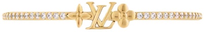 Buy (W) Pulsera de Mujer LOUIS VUITTON Dorada con Diseño de Incrustaciones Chapadas. M1315