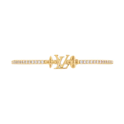 (Women) LOUIS VUITTON Gold-Plated Inlay Design Bracelet for Women - Gold. M1315