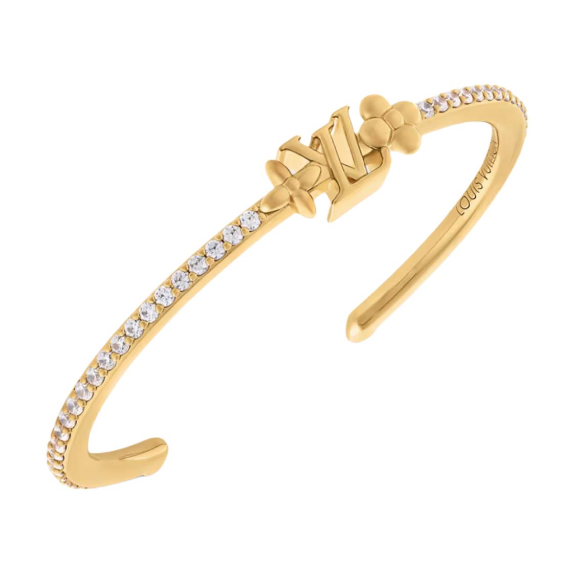 Lookbook (W) Pulsera de Mujer LOUIS VUITTON Dorada con Diseño de Incrustaciones Chapadas. M1315