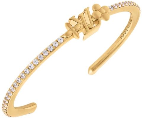 (W) Pulsera de Mujer LOUIS VUITTON Dorada con Diseño de Incrustaciones Chapadas. M1315 Lookbook (W) Pulsera de Mujer LOUIS VUITTON Dorada con Diseño de Incrustaciones Chapadas. M1315