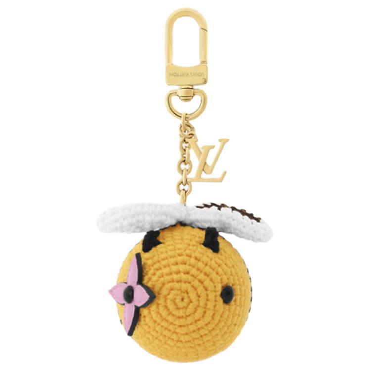 Order (Women) Louis Vuitton Gold Bee Canvas Keychain Charm for Women. M02585