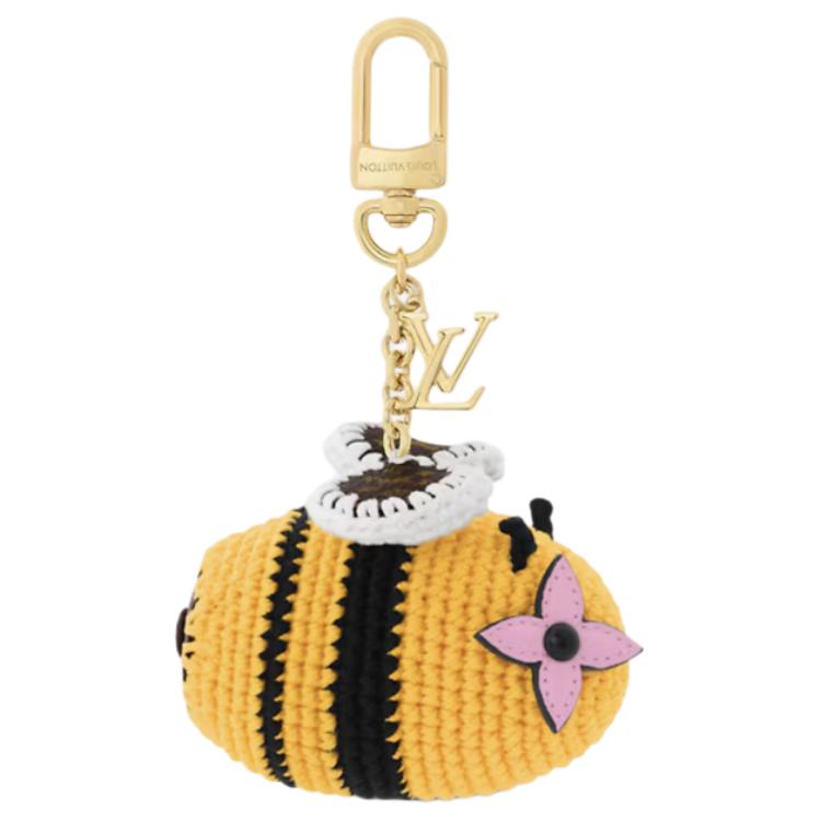Shop (Women) Louis Vuitton Gold Bee Canvas Keychain Charm for Women. M02585