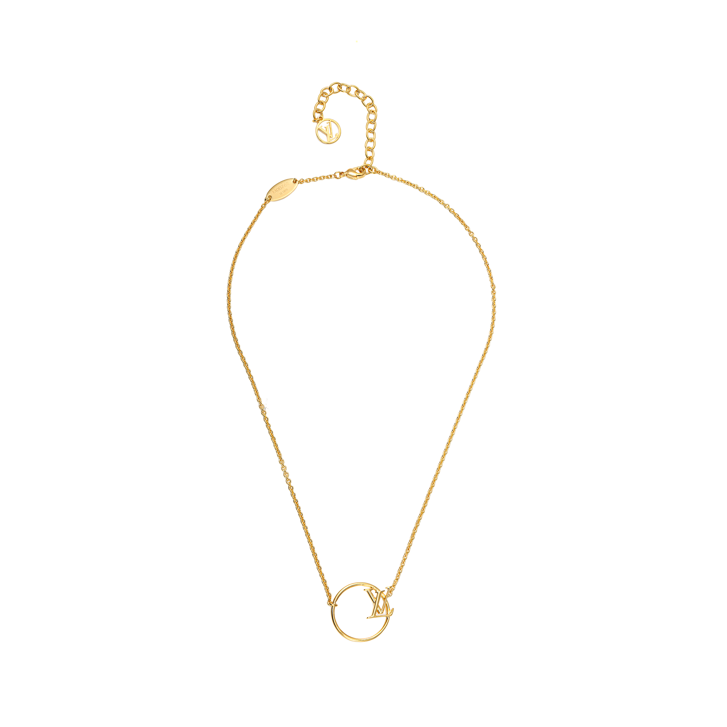 Order (W) 路易威登金色字母金屬項鍊 女款 M00762