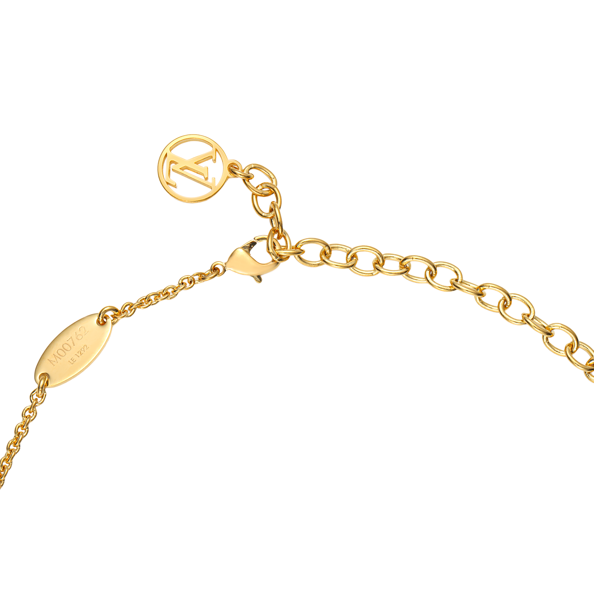 Purchase (W) 路易威登金色字母金屬項鍊 女款 M00762