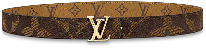 (Women) Louis Vuitton Gold Logo Smooth Buckle Belt 3cm Wide M0149 (Women) Louis Vuitton Gold Logo Smooth Buckle Belt 3cm Wide M0149