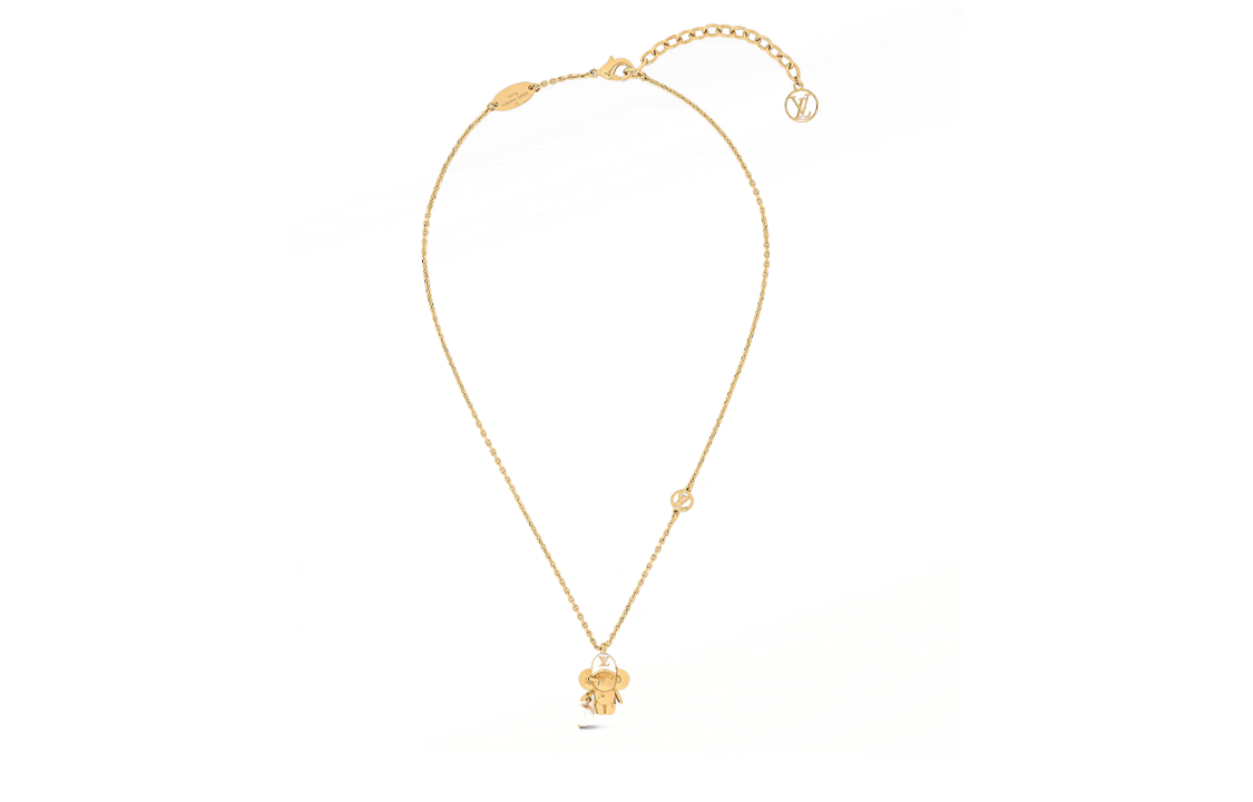 (Women) Louis Vuitton Gold Metal Resin Beaded Necklace with Spring Clasp for Women. M01334 圖 3