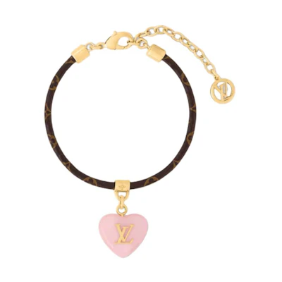 (Women) LOUIS VUITTON Gold Metallic Bracelet Unique Design. M4355Z