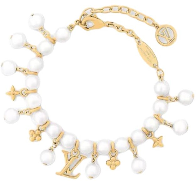 women-louis-vuitton-gold-resin-metal-letter-charm-bracelet-for-women-m1685-a