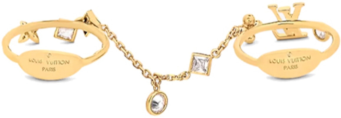 (W) LOUIS VUITTON Cincin Wanita Emas Zircon Bunga Monogram Asimetri. M1089S Shop (W) LOUIS VUITTON Cincin Wanita Emas Zircon Bunga Monogram Asimetri. M1089S