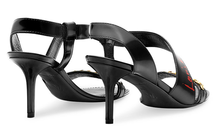 Shop (W) ルイ・ヴィトン グレース ファッションバックルスティレットヒール (黒) 1A99GX1