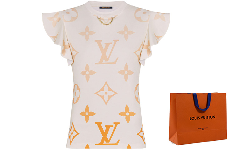 Details for (W) 路易威登漸變綴飾袖口印花T恤粉紅色 1A8RPM