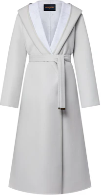 (Women) Louis Vuitton Gray Wrap Long Coat Fashion 1AGBFF Buy (Women) Louis Vuitton Gray Wrap Long Coat Fashion 1AGBFF
