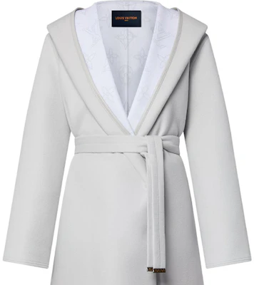 (Women) Louis Vuitton Gray Wrap Long Coat Fashion 1AGBFF Sizing (Women) Louis Vuitton Gray Wrap Long Coat Fashion 1AGBFF