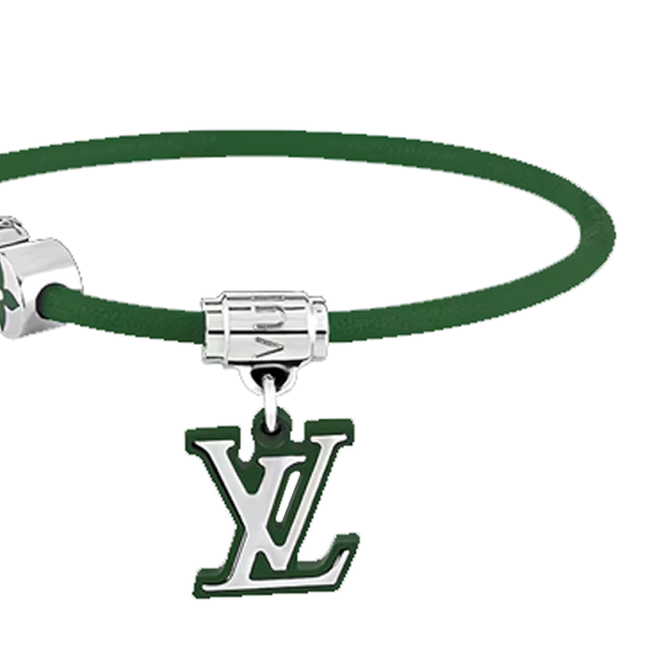 Shop (W) Pulsera de Mujer LOUIS VUITTON de Cuero Verde con Diseño de Logo. M8571D
