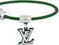 Shop (W) Pulsera de Mujer LOUIS VUITTON de Cuero Verde con Diseño de Logo. M8571D