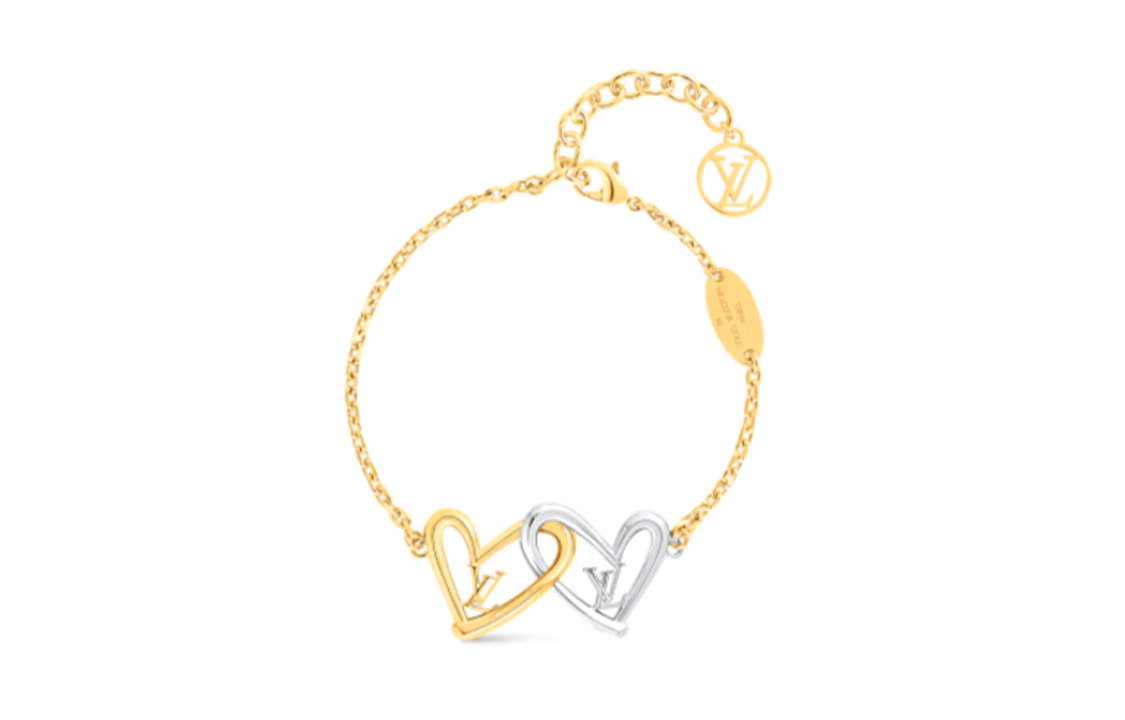 (Women) LOUIS VUITTON Heart Logo Metal Bracelet Women’s Silver M00466 圖 2