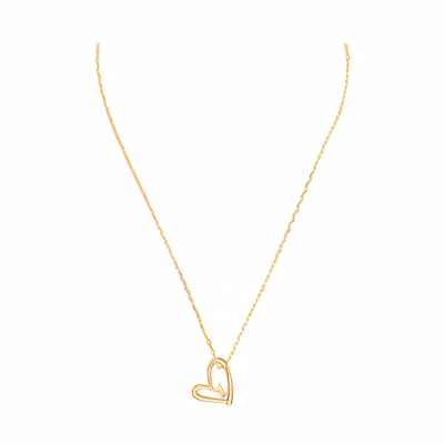 (Women) LOUIS VUITTON Heart Necklace Metallic Jewelry. M00465