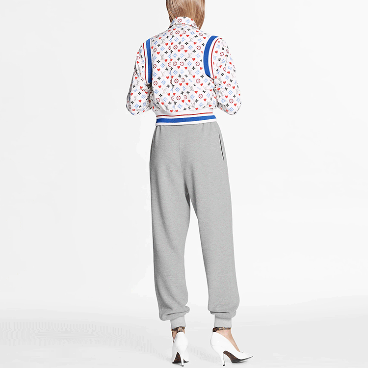 (Women) Louis Vuitton Heart Print Reversible Nylon Flight Jacket White 1A8LVL 圖 5