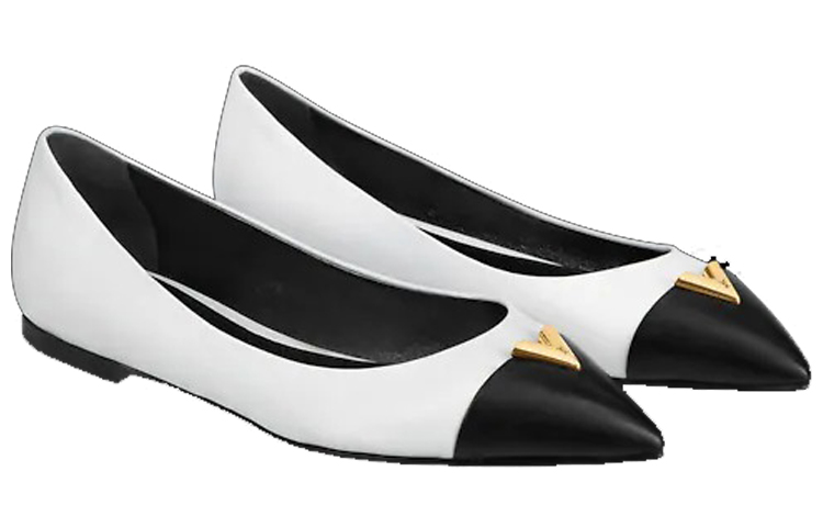Lookbook (W) Louis Vuitton Heartbreaker Flat Ballerina Sepatu 'Putih' 1A66S4
