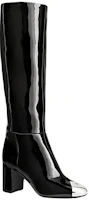 Order (W) Louis Vuitton Sepatu Tinggi 'Kulit Hitam Louise' 1A94G7