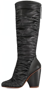 LOUIS VUITTON 皮革圓頭拉鍊舒適氣質高筒靴 10cm 女款 黑色 Buy LOUIS VUITTON 皮革圓頭拉鍊舒適氣質高筒靴 10cm 女款 黑色