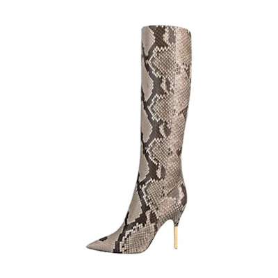 (W) LV High-Top Boot 'Python Brown-Black'