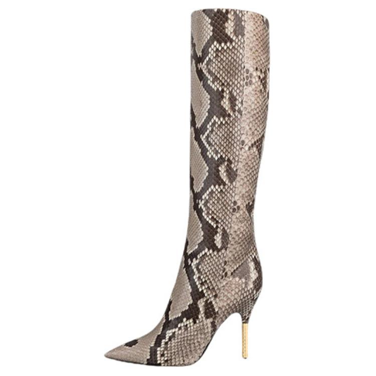 (Women) Louis Vuitton High-Top Boot 'Python Brown-Black' 1A95AU