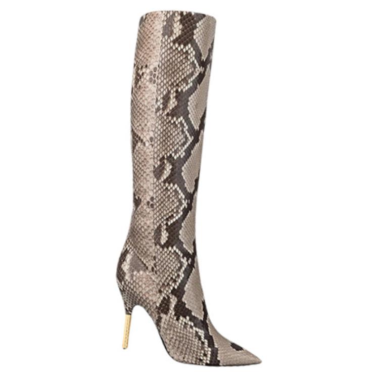 Lookbook (Women) Louis Vuitton High-Top Boot 'Python Brown-Black' 1A95AU