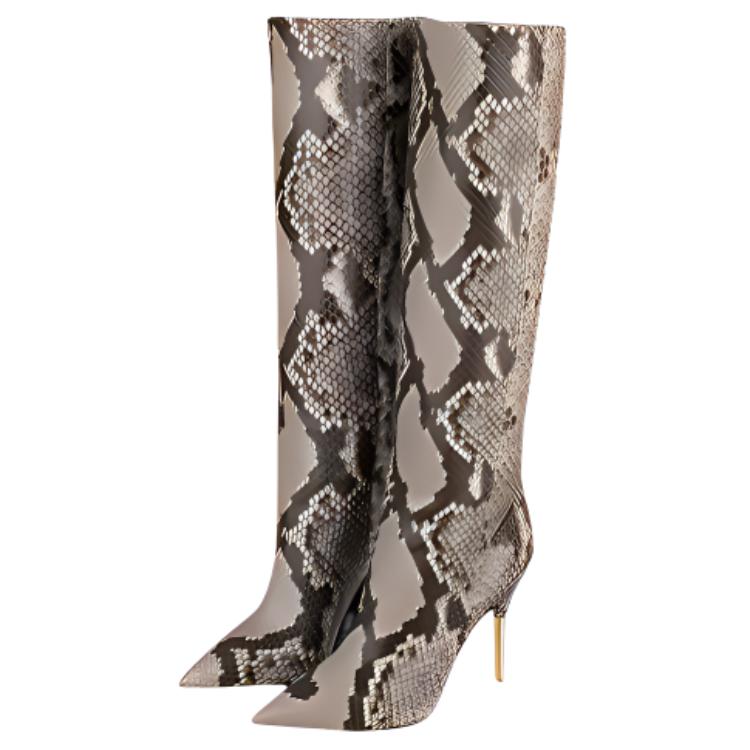 Shop (Women) Louis Vuitton High-Top Boot 'Python Brown-Black' 1A95AU