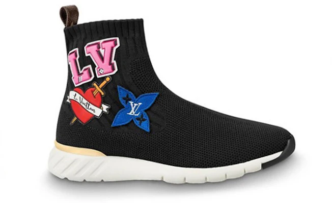 (W) Louis Vuitton Slip-On Alta ''Tessuto Nero Moda'' 1A4MRR Order (W) Louis Vuitton Slip-On Alta ''Tessuto Nero Moda'' 1A4MRR