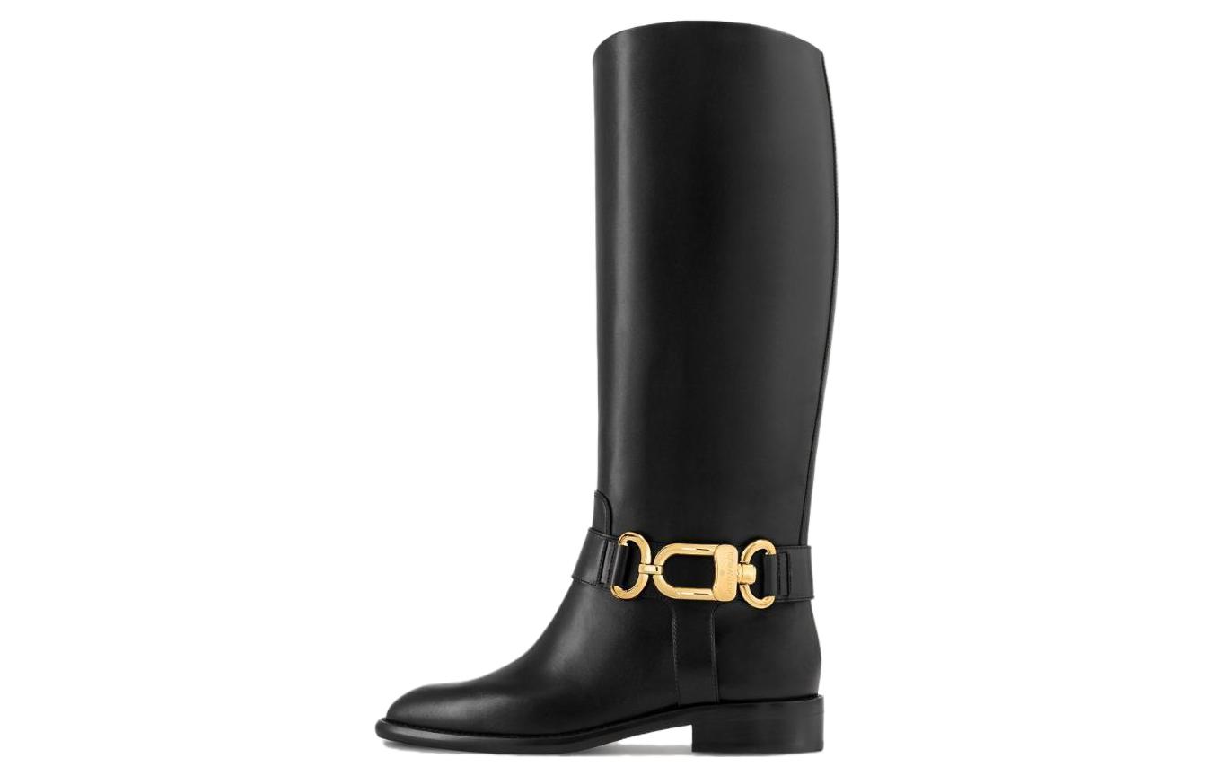 (Women) Louis Vuitton High-Top Sneaker 'Black Leather' 1ACAYL