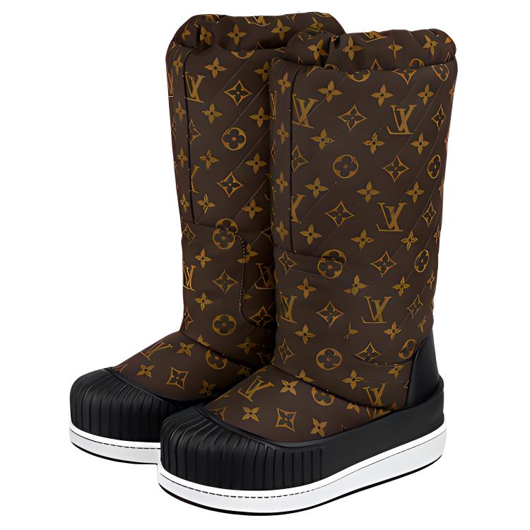Lookbook 路易威登 Polar 平底 高筒靴 女款 棕色