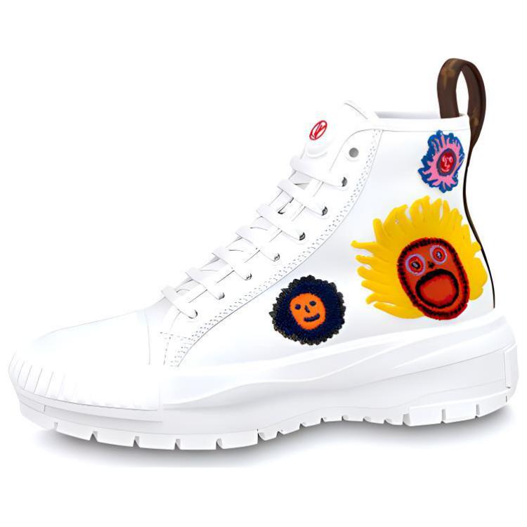 (Women) Louis Vuitton High-Top Sneaker 'White Leather' 1ABD7F