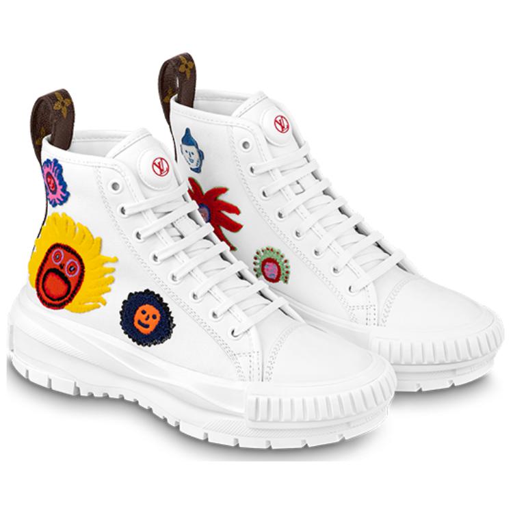 Lookbook (W) 루이비통 화이트 가죽 하이탑 스니커즈 1ABD7F