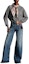 Lookbook (Women) LOUIS VUITTON High-Waisted Loose Fit Straight Jeans Women Blue 1ACCWY