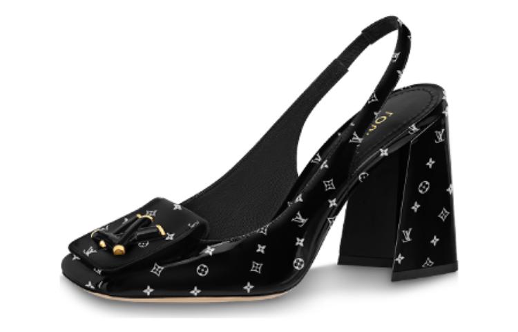 (Women) Louis Vuitton High Heel 'Black Leather Fashion Comfort' 1ABH4I