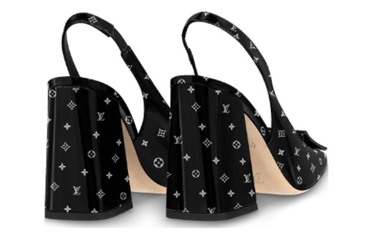 Shop (W) Louis Vuitton High Heel ''Schwarzes Leder Mode Komfort'' 1ABH4I