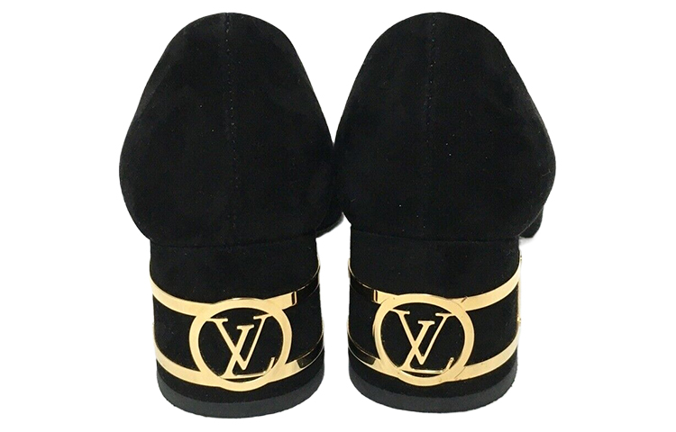 Lookbook (W) Louis Vuitton Hoge Hak Enkellaars ''Zwart Velours'' 1A88PB