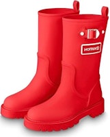 (Women) Louis Vuitton Territory Flat High Boots 'Red' 1A9H9M (Women) Louis Vuitton Territory Flat High Boots 'Red' 1A9H9M